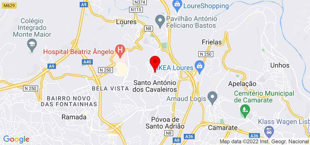 Mari Silva - Lisboa - Loures - Mapa