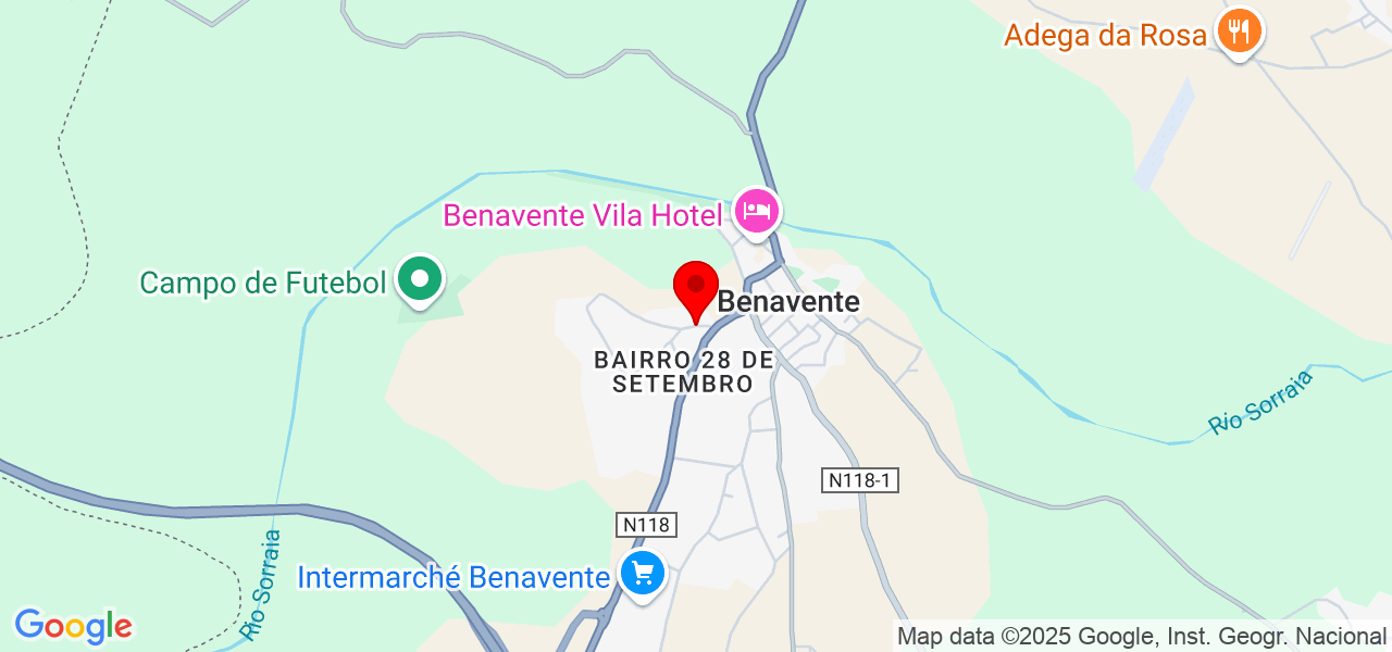 Rebeca Garcia - Santarém - Benavente - Mapa