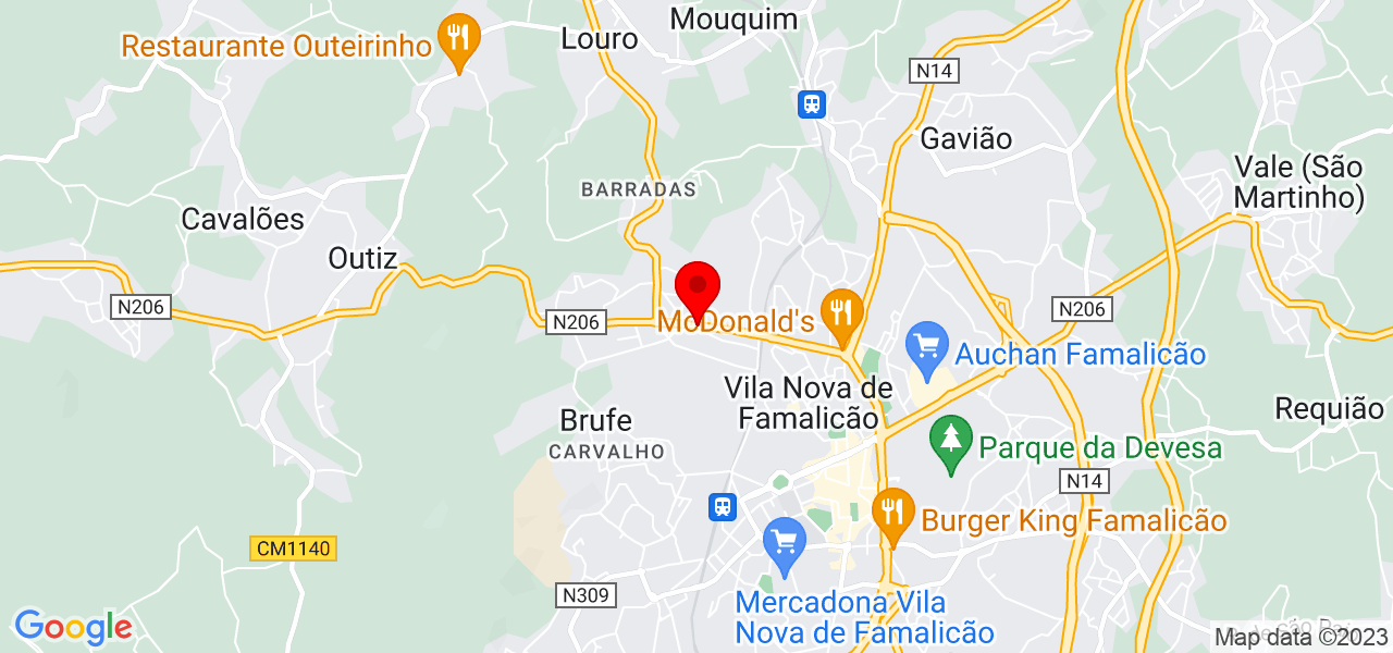 Diego Bueno - Braga - Vila Nova de Famalicão - Mapa