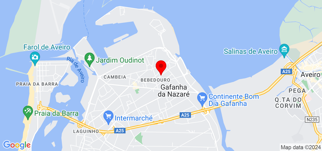 Zaida Ribau Machado - Aveiro - Ílhavo - Mapa