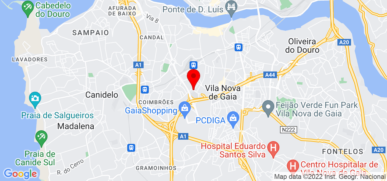 Joana Costa - Porto - Vila Nova de Gaia - Mapa