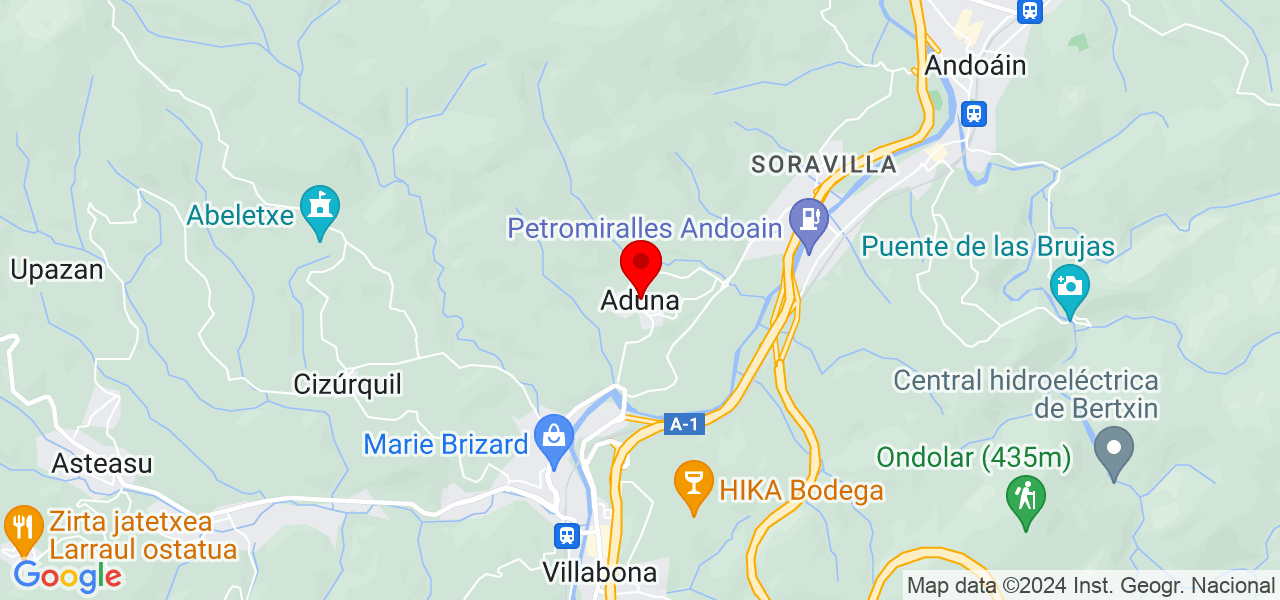 EM Servicios - País Vasco - Aduna - Mapa