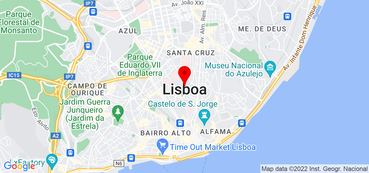 Aluvista - Lisboa - Torres Vedras - Mapa