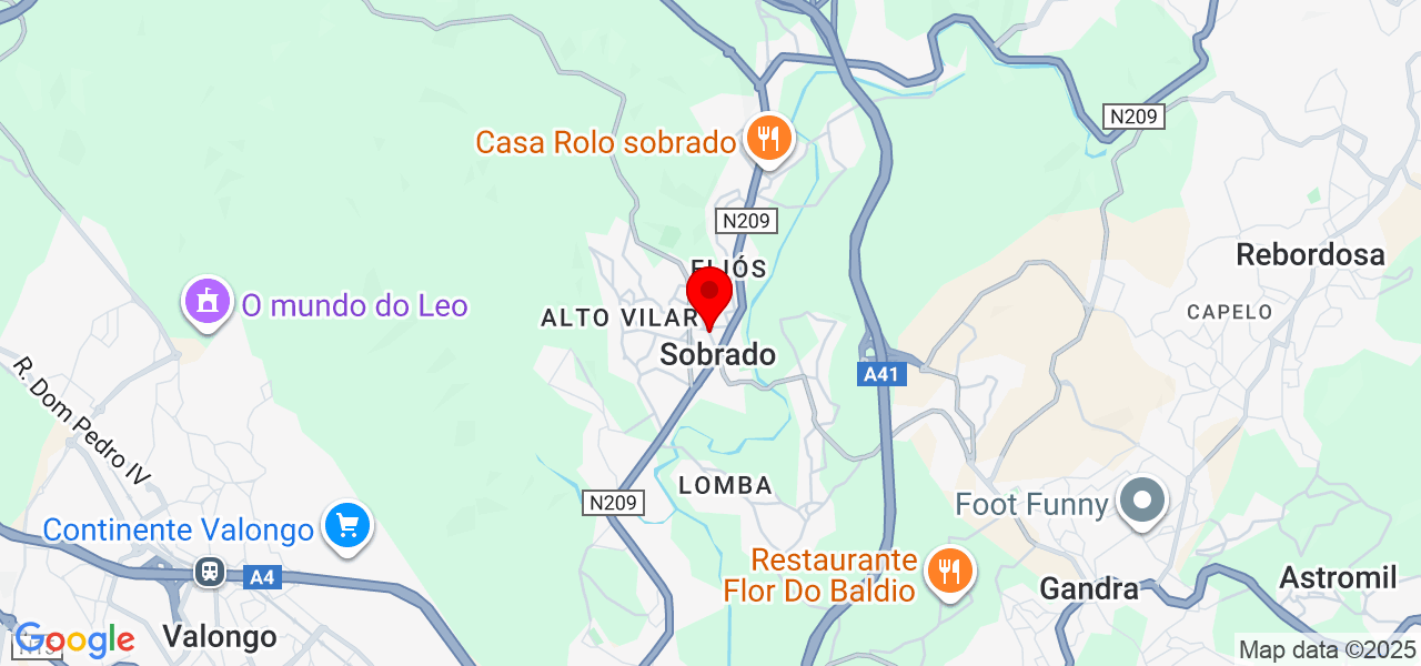 Jo&atilde;o Dias - Porto - Valongo - Map