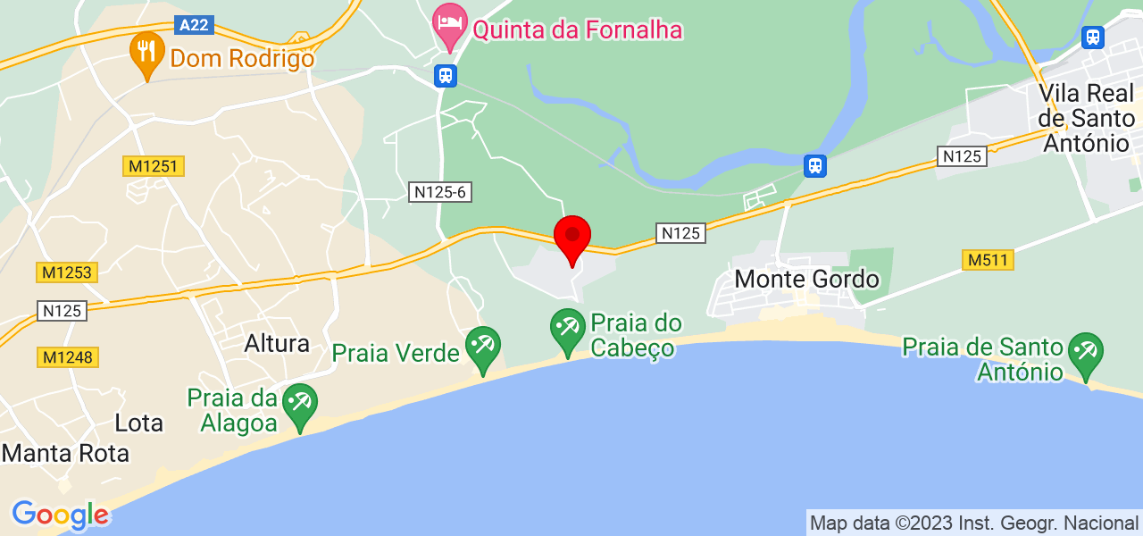 Rute Mariani - Faro - Vila Real de Santo António - Mapa