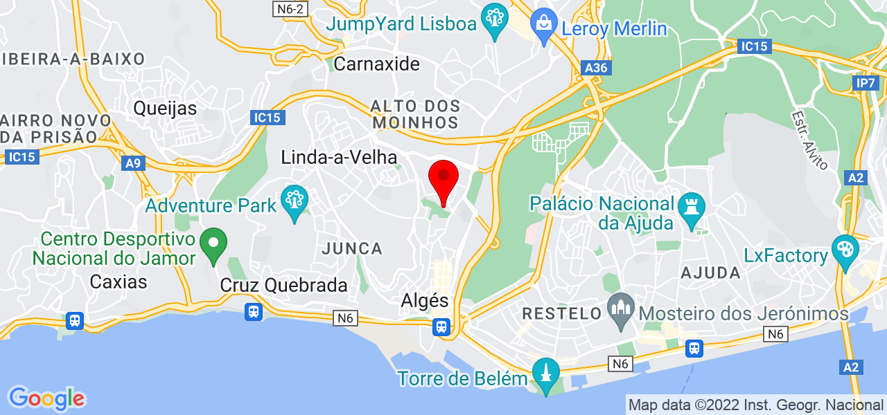 Os M&uacute;sicos - on the Road - Lisboa - Oeiras - Mapa