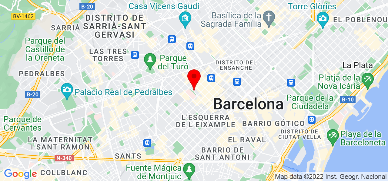 Entrenate_bcn - Cataluña - Barcelona - Mapa