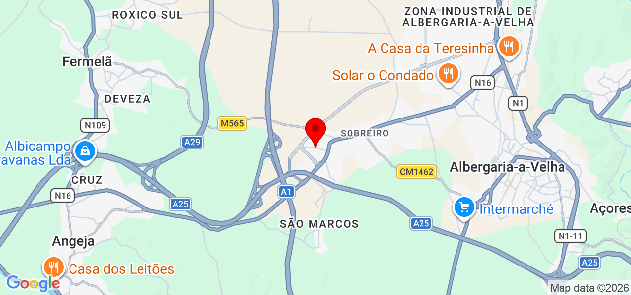 Valente Henriques - Aveiro - Albergaria-a-Velha - Map