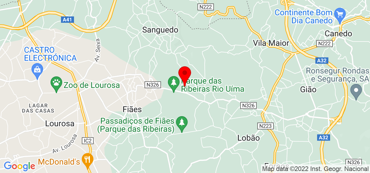 Ruben Ramalho - Aveiro - Santa Maria da Feira - Mapa