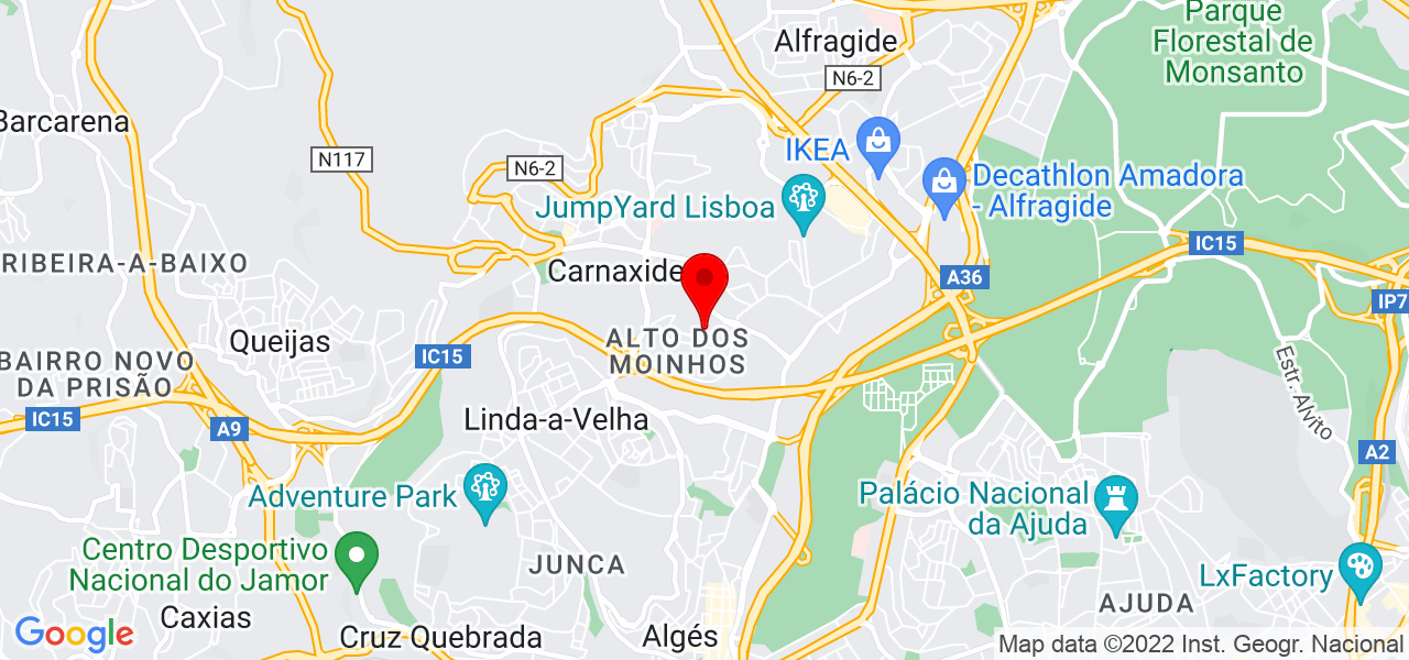 Rodrigo Almeida - Lisboa - Oeiras - Mapa