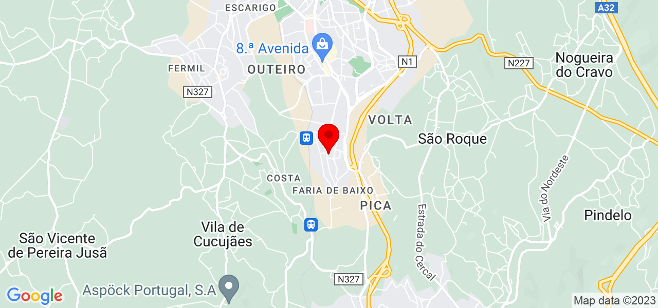 D&oacute;rian Lopes Costa - Aveiro - Oliveira de Azeméis - Mapa