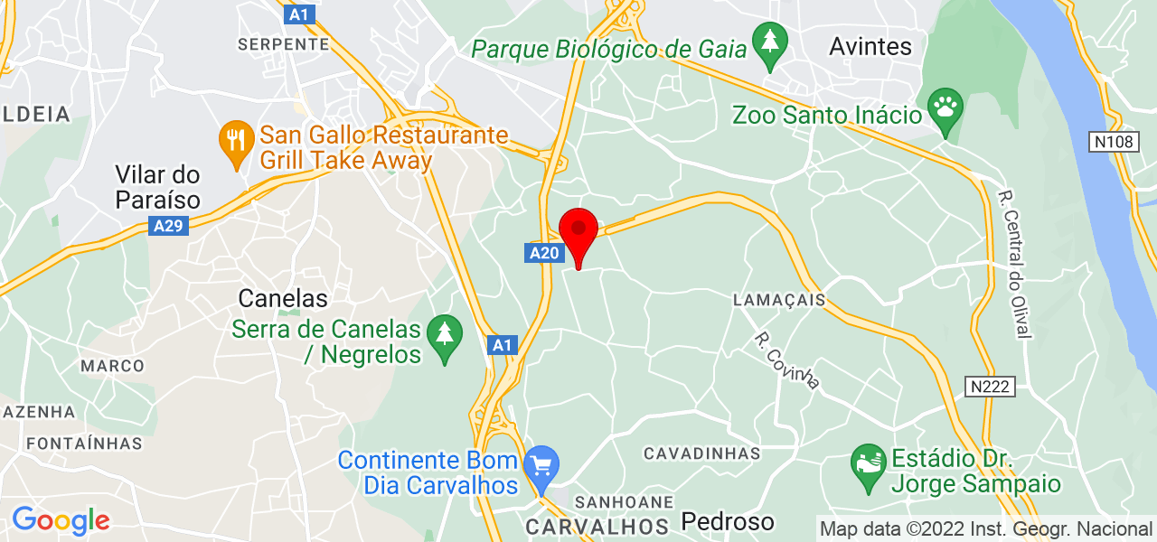 Joana - Porto - Vila Nova de Gaia - Mapa