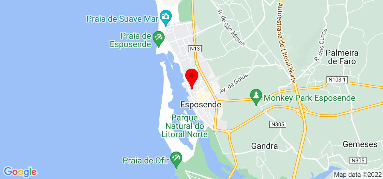 ER Solutions - Braga - Esposende - Mapa