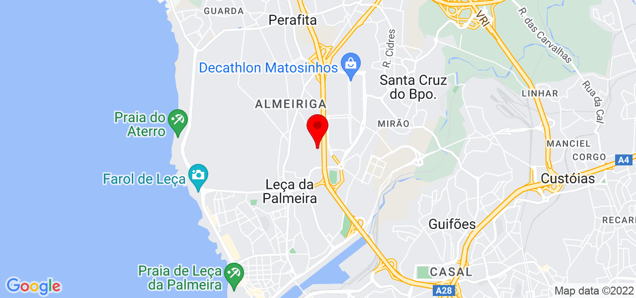 Beleza Interior - Arquitetura e Decora&ccedil;&atilde;o de Interiores - Porto - Matosinhos - Mapa