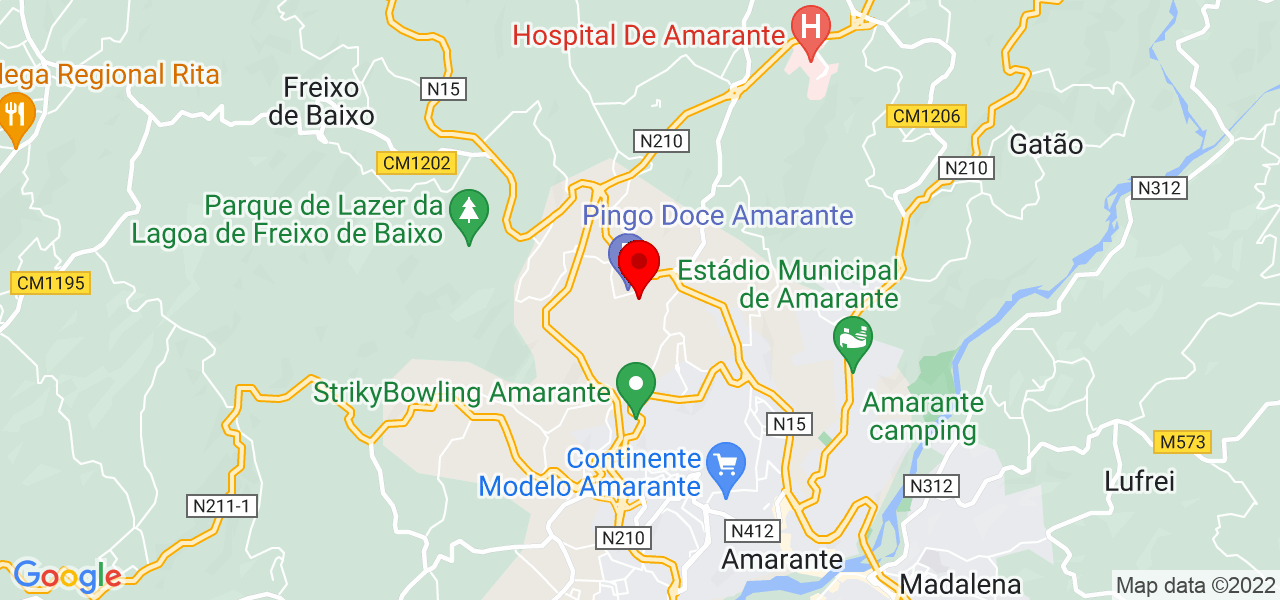 Irm&atilde;os Faria - Porto - Amarante - Karte