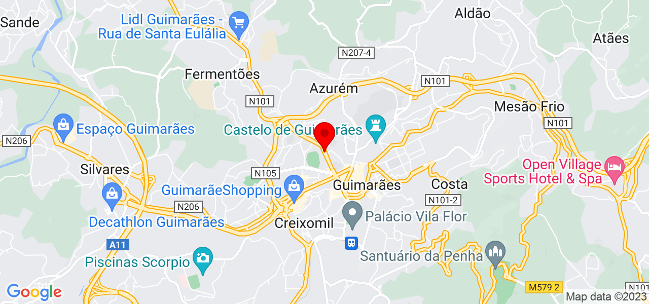 paulo rodrigues - Braga - Guimarães - Mapa