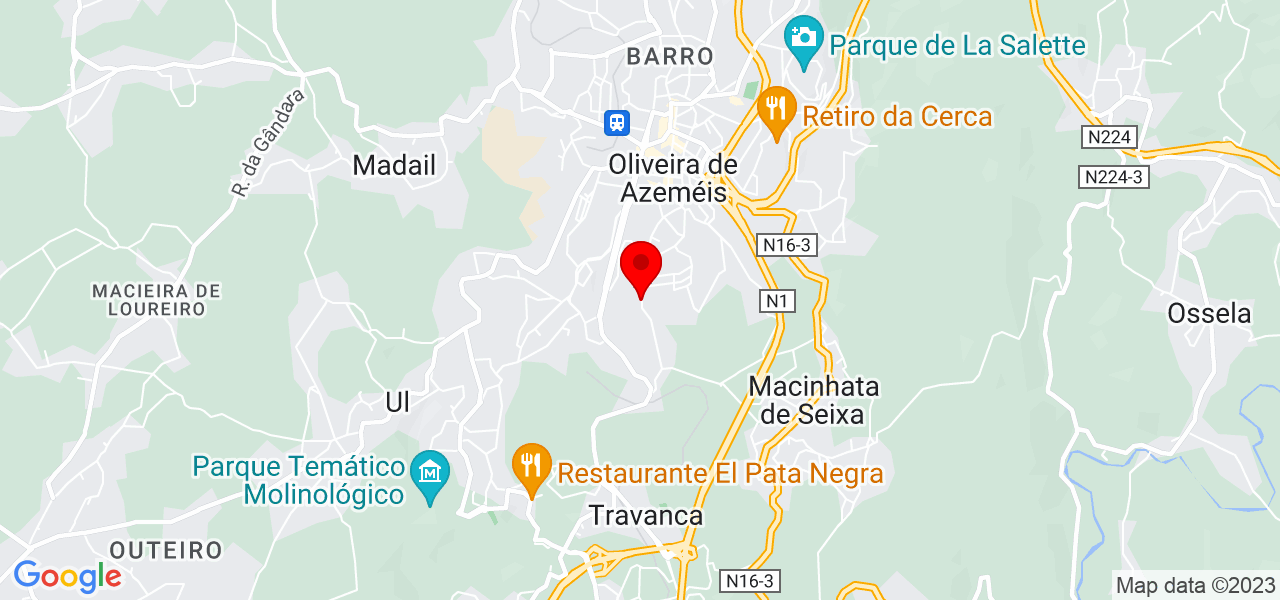 Fabiana S&aacute; - Aveiro - Oliveira de Azeméis - Mapa