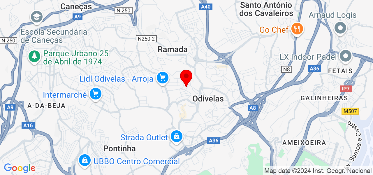 Bruno - Lisboa - Odivelas - Mapa