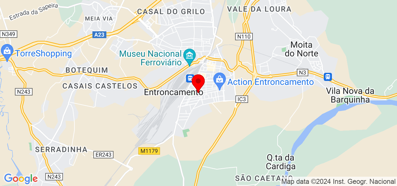 Nelson Manuel - Santarém - Entroncamento - Mapa