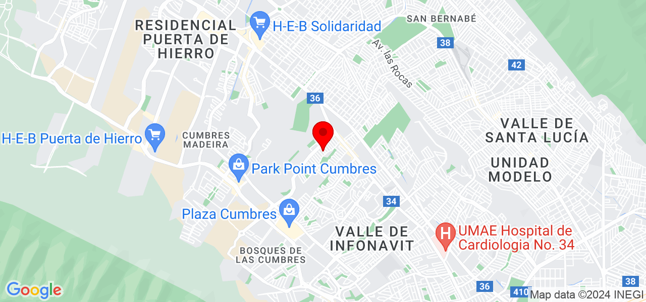 Marcelo Medellin - Nuevo León - Monterrey - Mapa