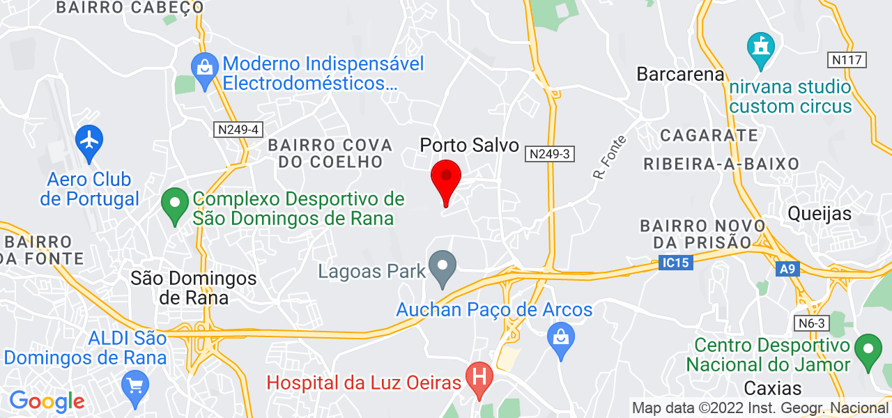 Paula Ferreira - Lisboa - Oeiras - Mapa
