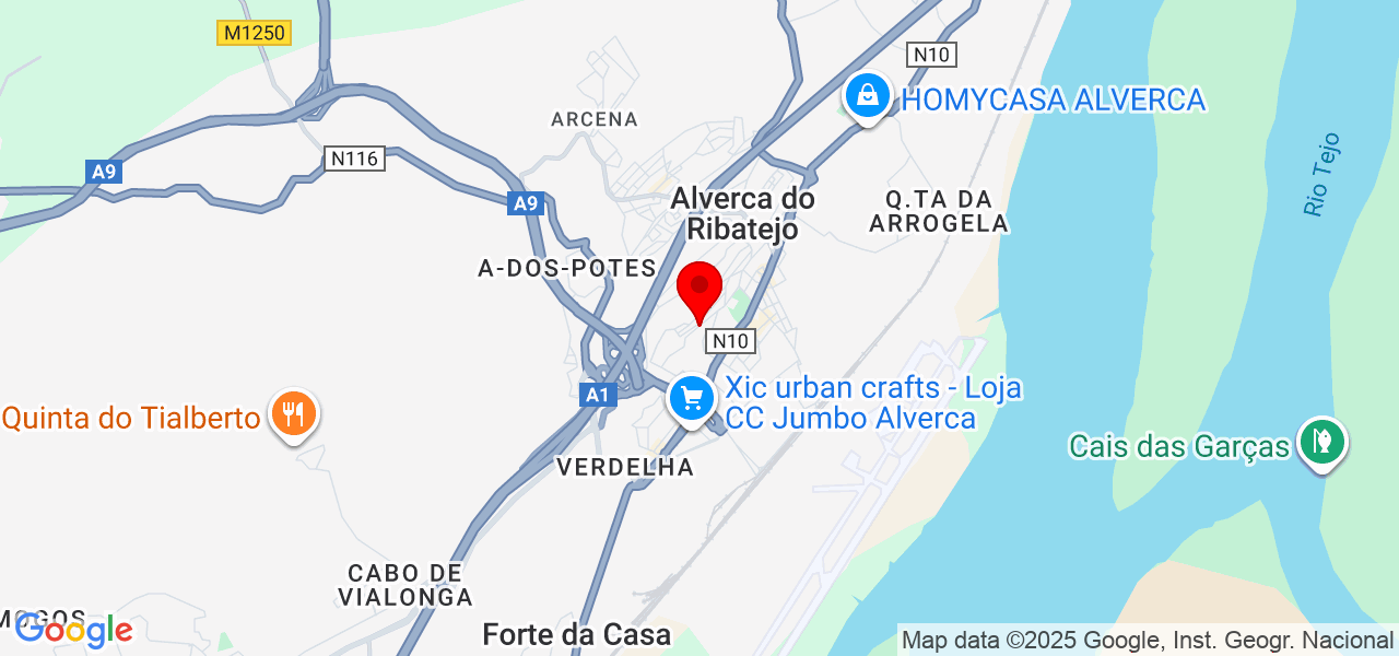 Lysset - Lisboa - Vila Franca de Xira - Mapa
