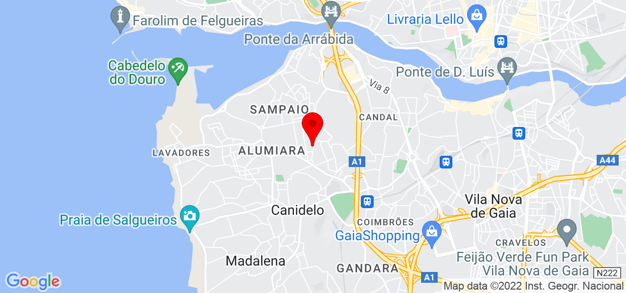 Joaquim Madureira - Porto - Vila Nova de Gaia - Mapa