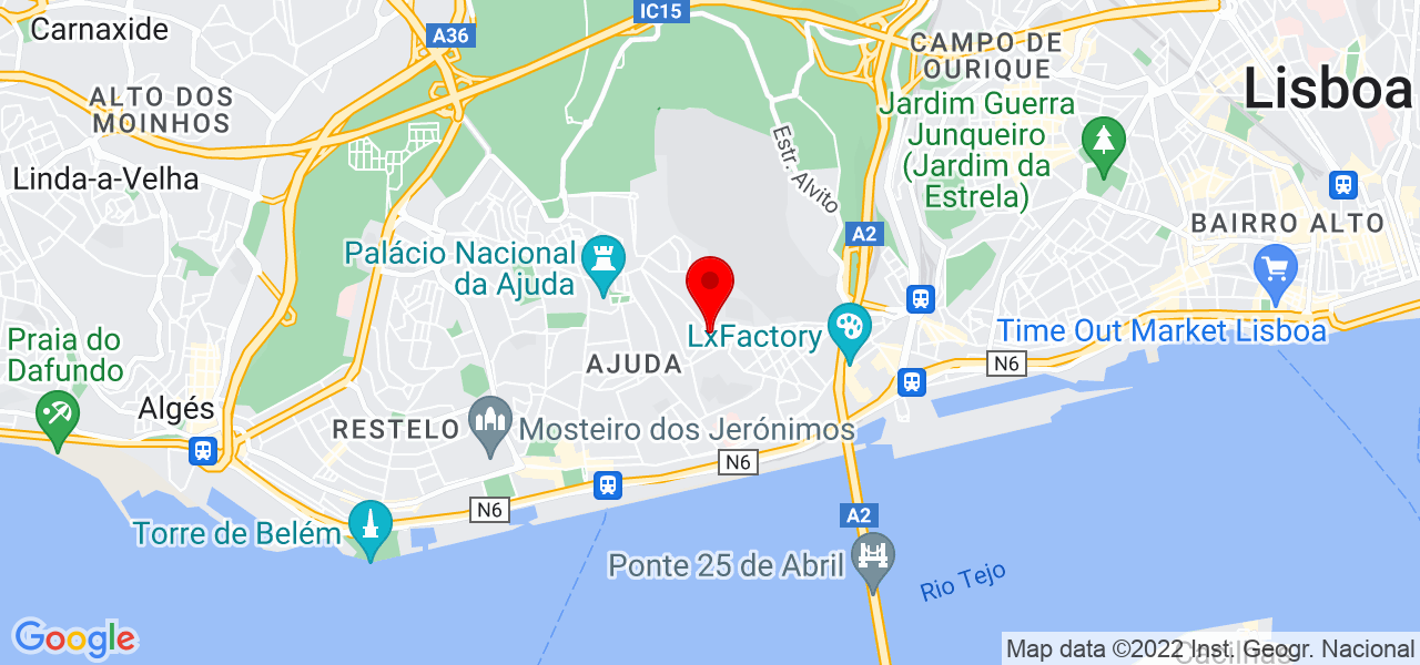 Jo&atilde;o Batista Ferreira Ara&uacute;jo - Lisboa - Lisboa - Mapa