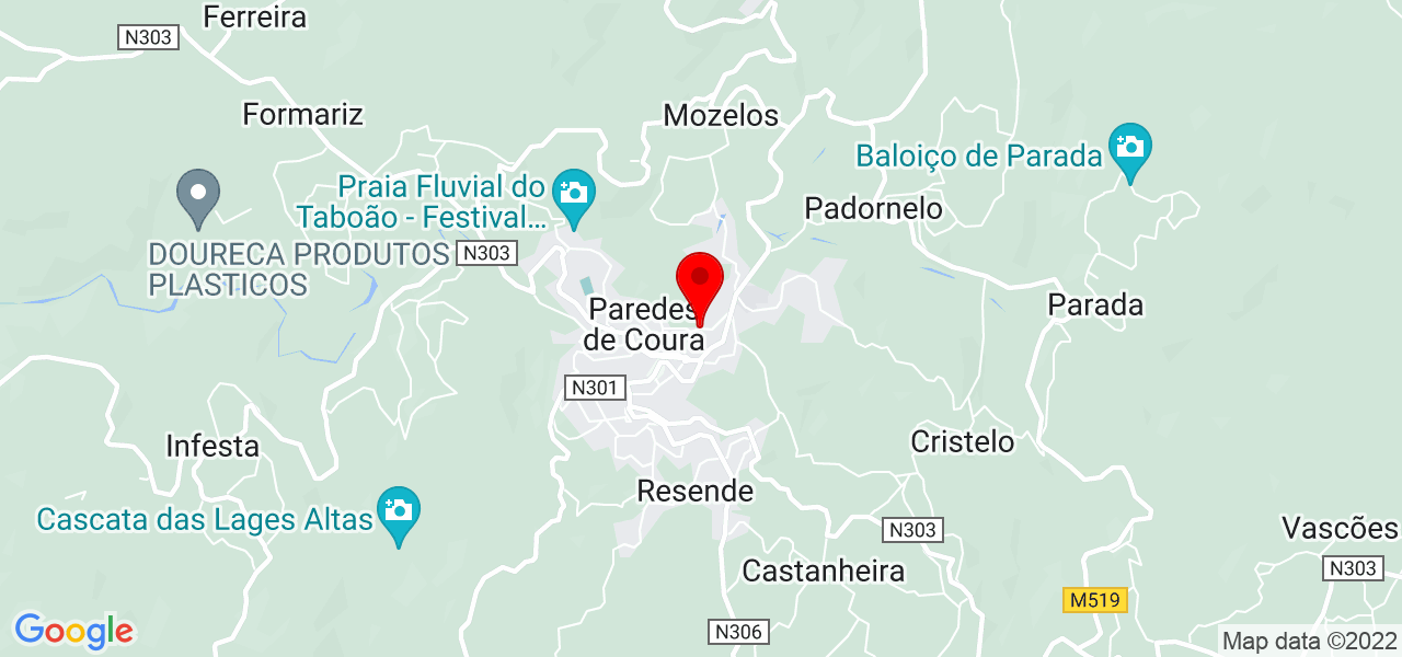 MIRAITIC Solutions - Viana do Castelo - Paredes de Coura - Mapa