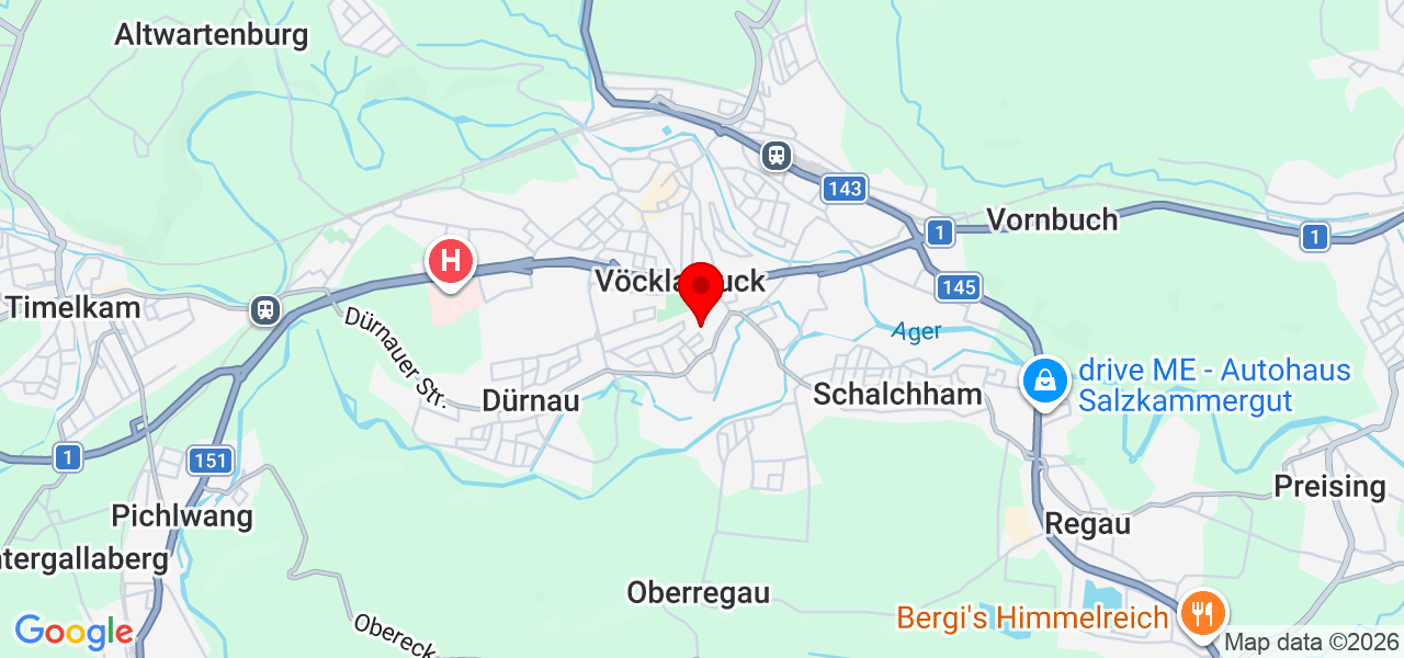 Hypnose V&ouml;cklabruck  Mag. Dietmar Sch&uuml;rhagl - Oberösterreich - Vöcklabruck - Karte