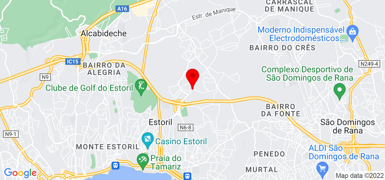 Filipe brito - Lisboa - Cascais - Mapa