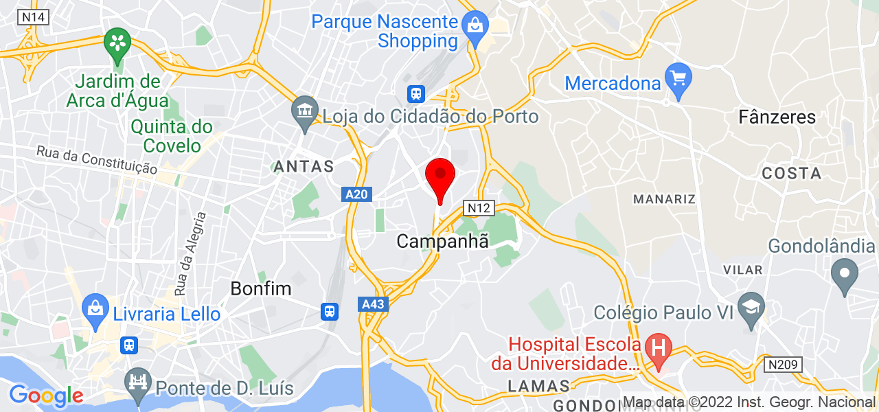 Jos&eacute; Manuel Fonseca - Porto - Porto - Mapa