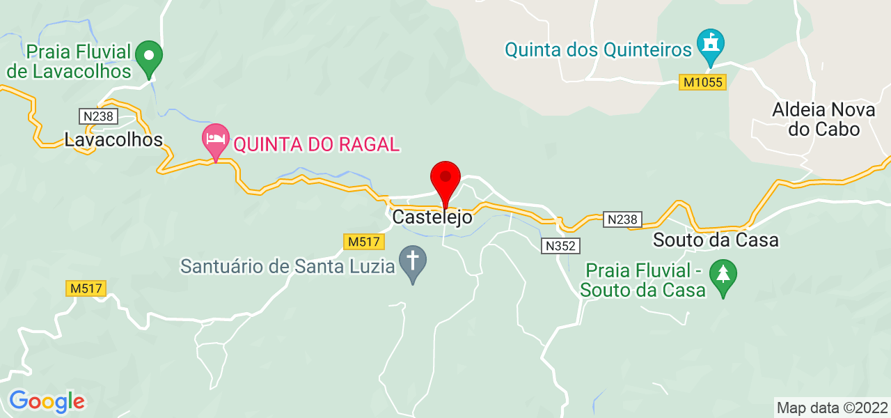 In&ecirc;s Horta - Castelo Branco - Fundão - Mapa