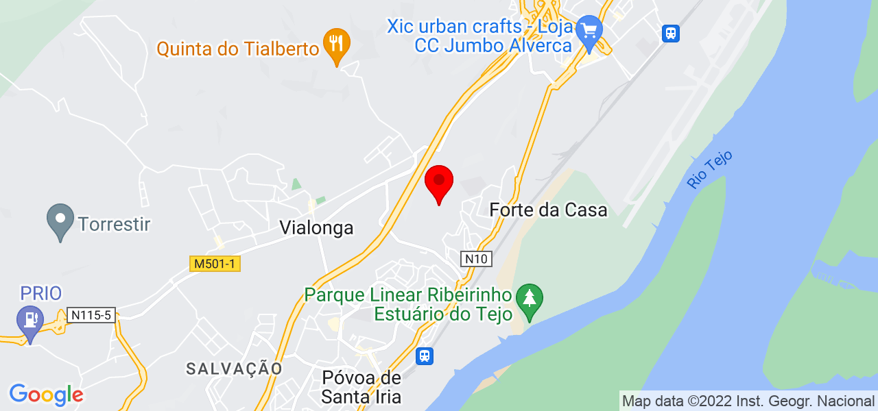 Elis&acirc;ngela Martins - Lisboa - Vila Franca de Xira - Mapa