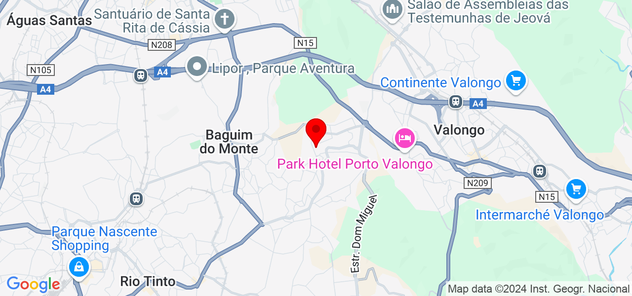 Professor Miala - Porto - Gondomar - Map