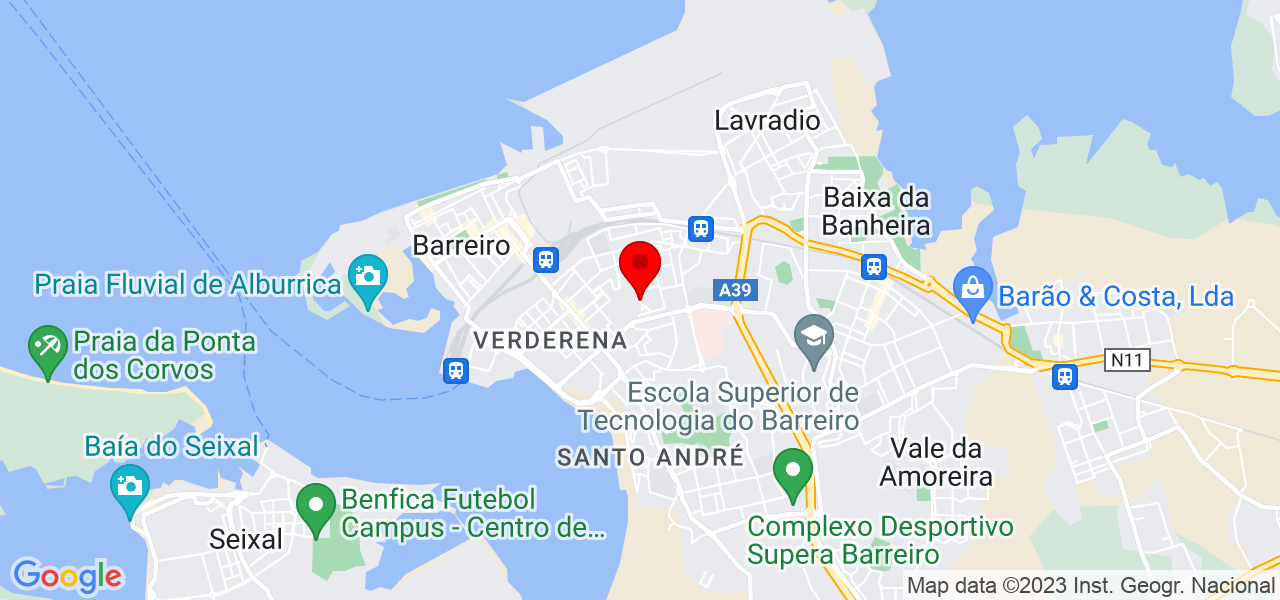 M&aacute;gico Andr&eacute;ly - Setúbal - Barreiro - Mapa