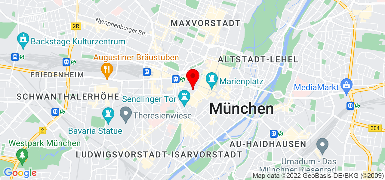 Milica Vasiljević - Bayern - München - Map