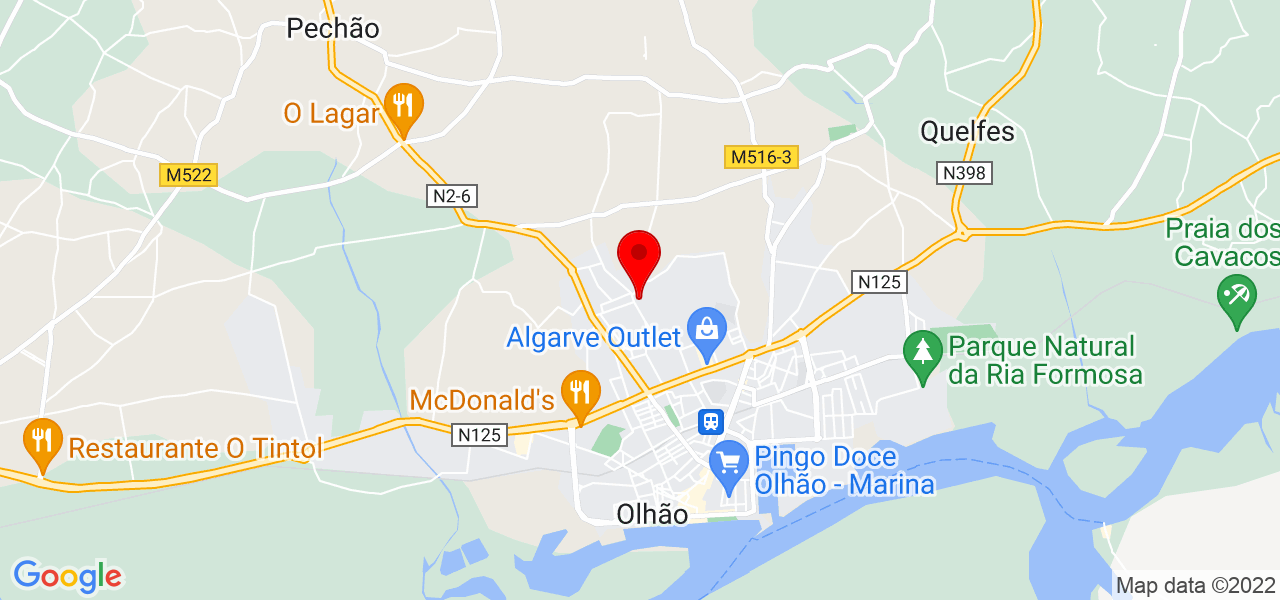 Lena - Faro - Olhão - Mapa