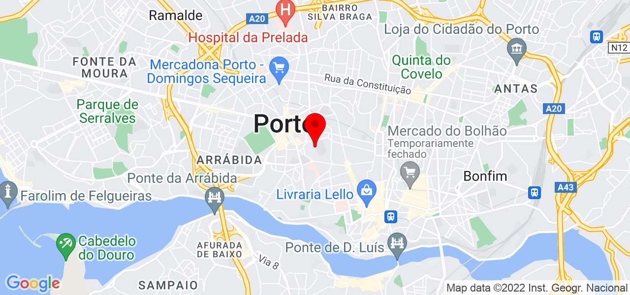 Vanessa Oliveira - Porto - Porto - Mapa