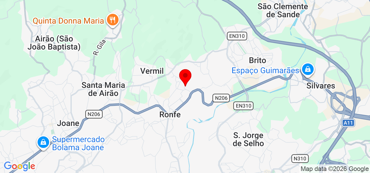 Gon&ccedil;alo Ribeiro - Braga - Guimarães - Mapa