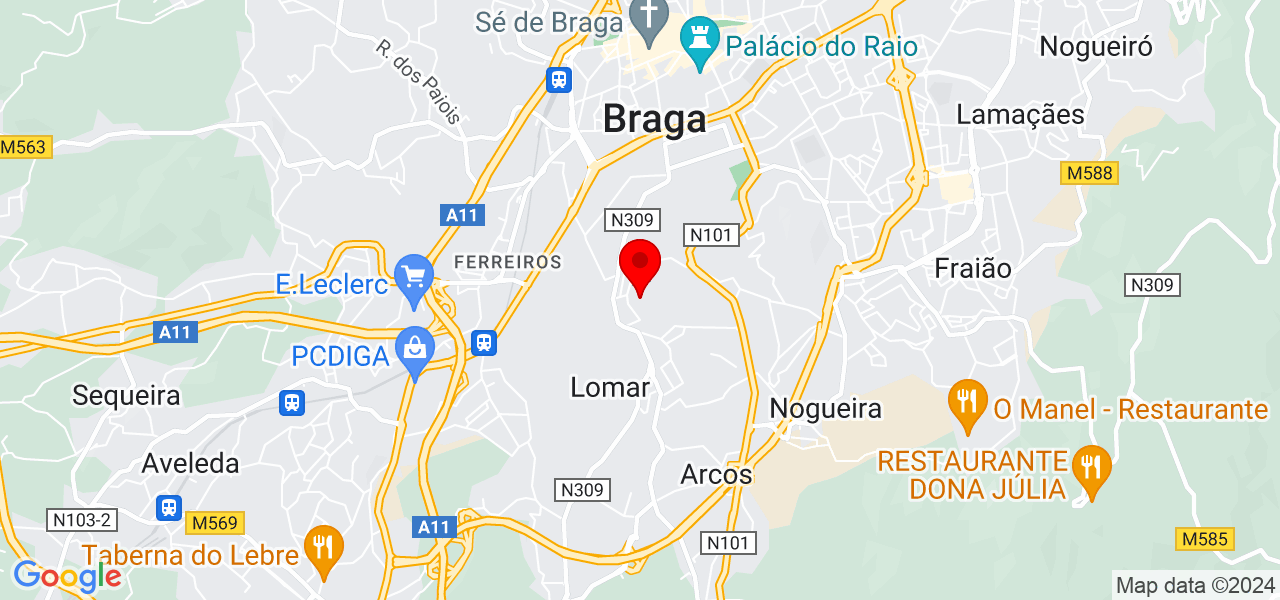 MARSIL PRESTA&Ccedil;AO SERVIDOS - Braga - Braga - Mapa