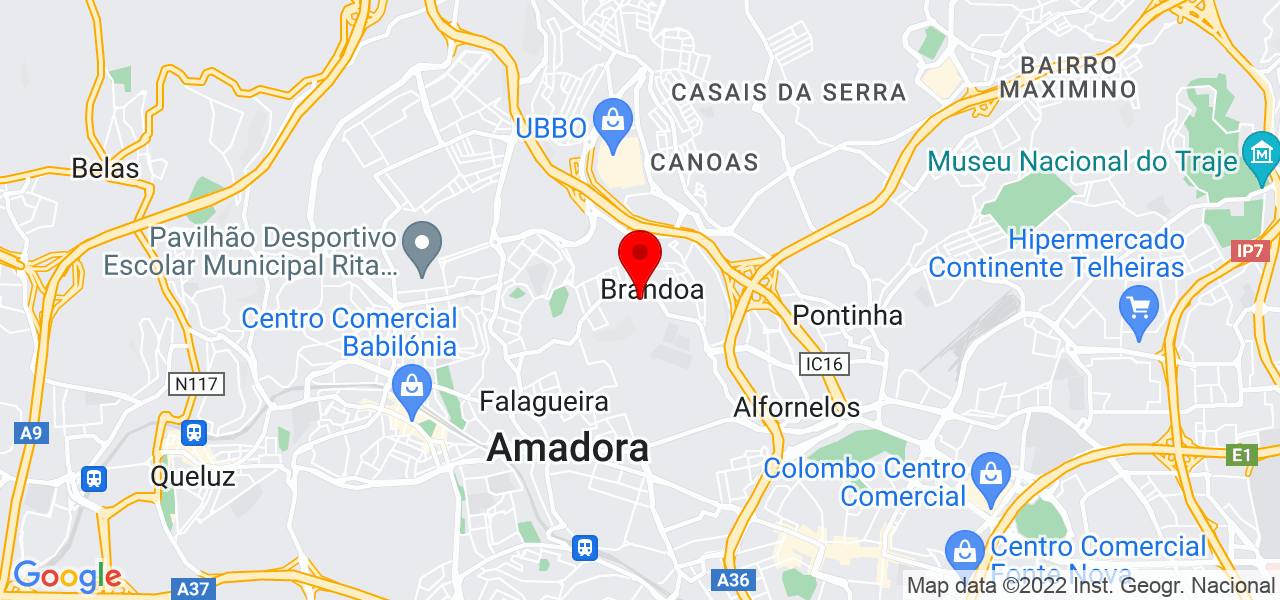 InsideHouse - Lisboa - Amadora - Mapa