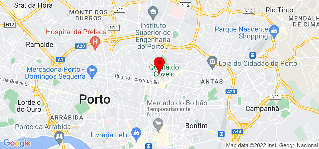 Ana Rita Teixeira - Porto - Porto - Mapa