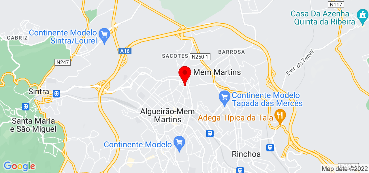 Polivalente - Lisboa - Sintra - Map
