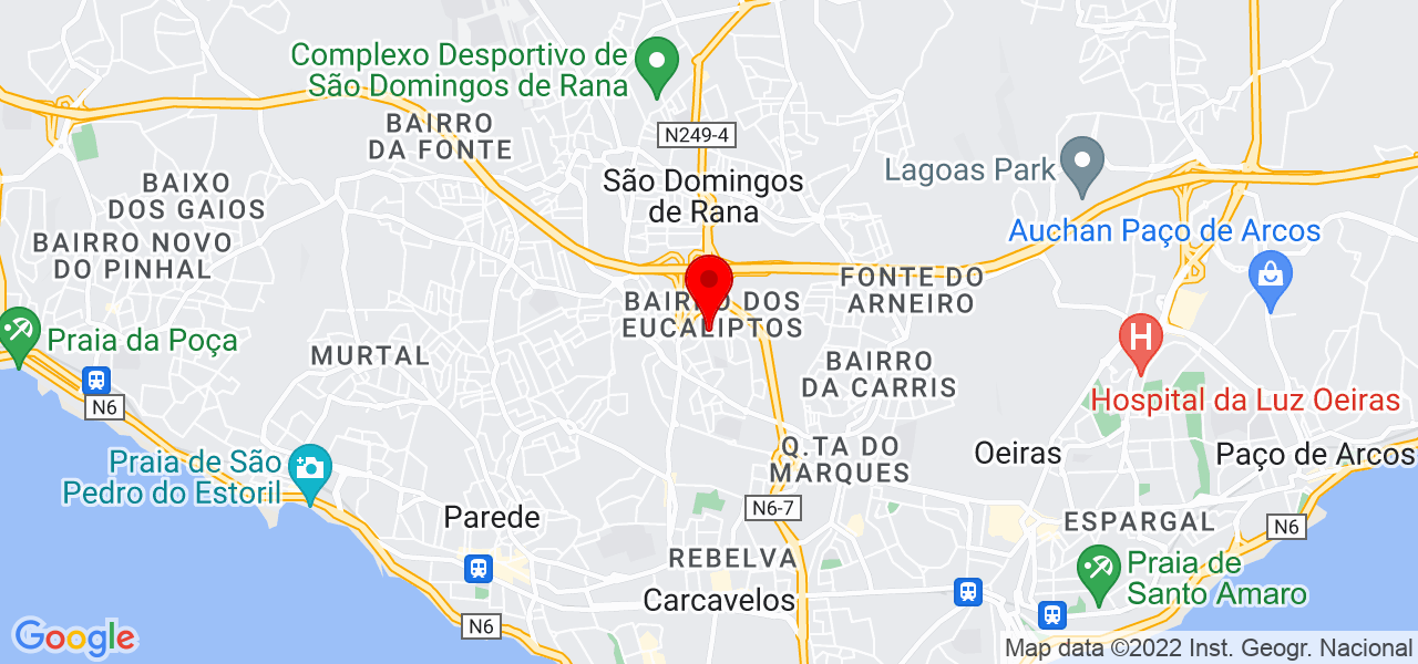 Pincel Sublime - Lisboa - Cascais - Mapa