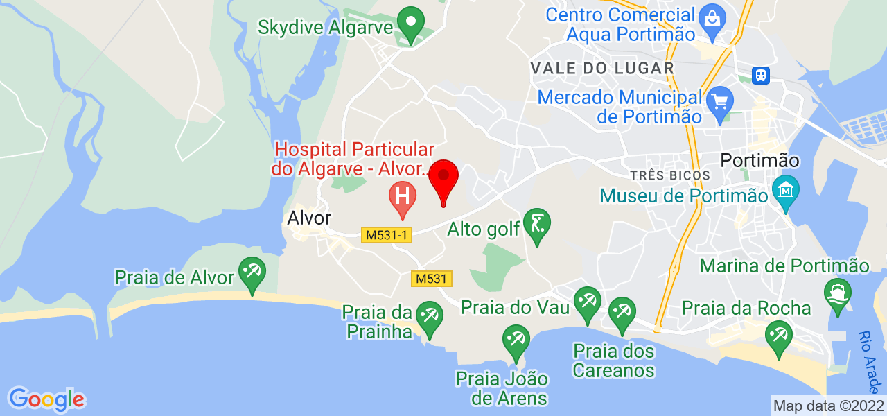 Empregada de limpeza - Faro - Portimão - Mapa