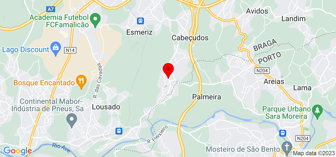 Gabriela Cunha - Braga - Vila Nova de Famalicão - Mapa