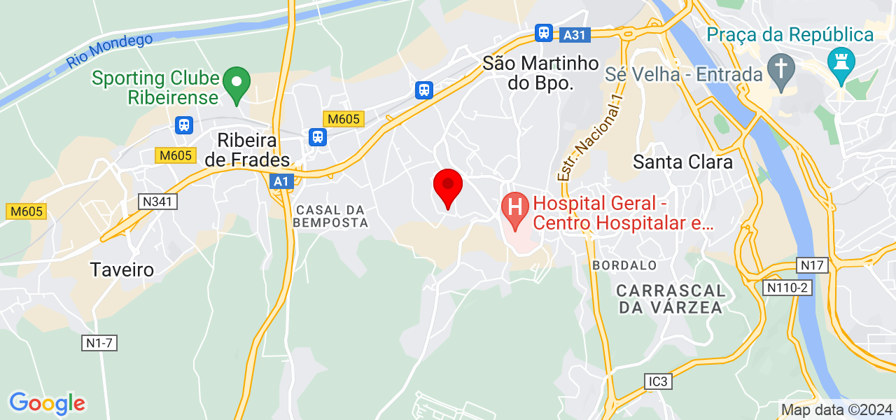 Marble Events - Coimbra - Coimbra - Mapa