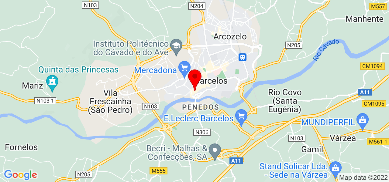 Rita Torre - Braga - Barcelos - Mapa