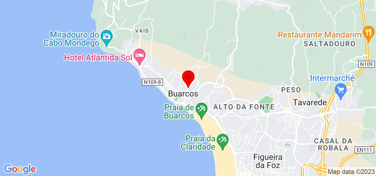 Artur Galeno - Coimbra - Figueira da Foz - Mapa